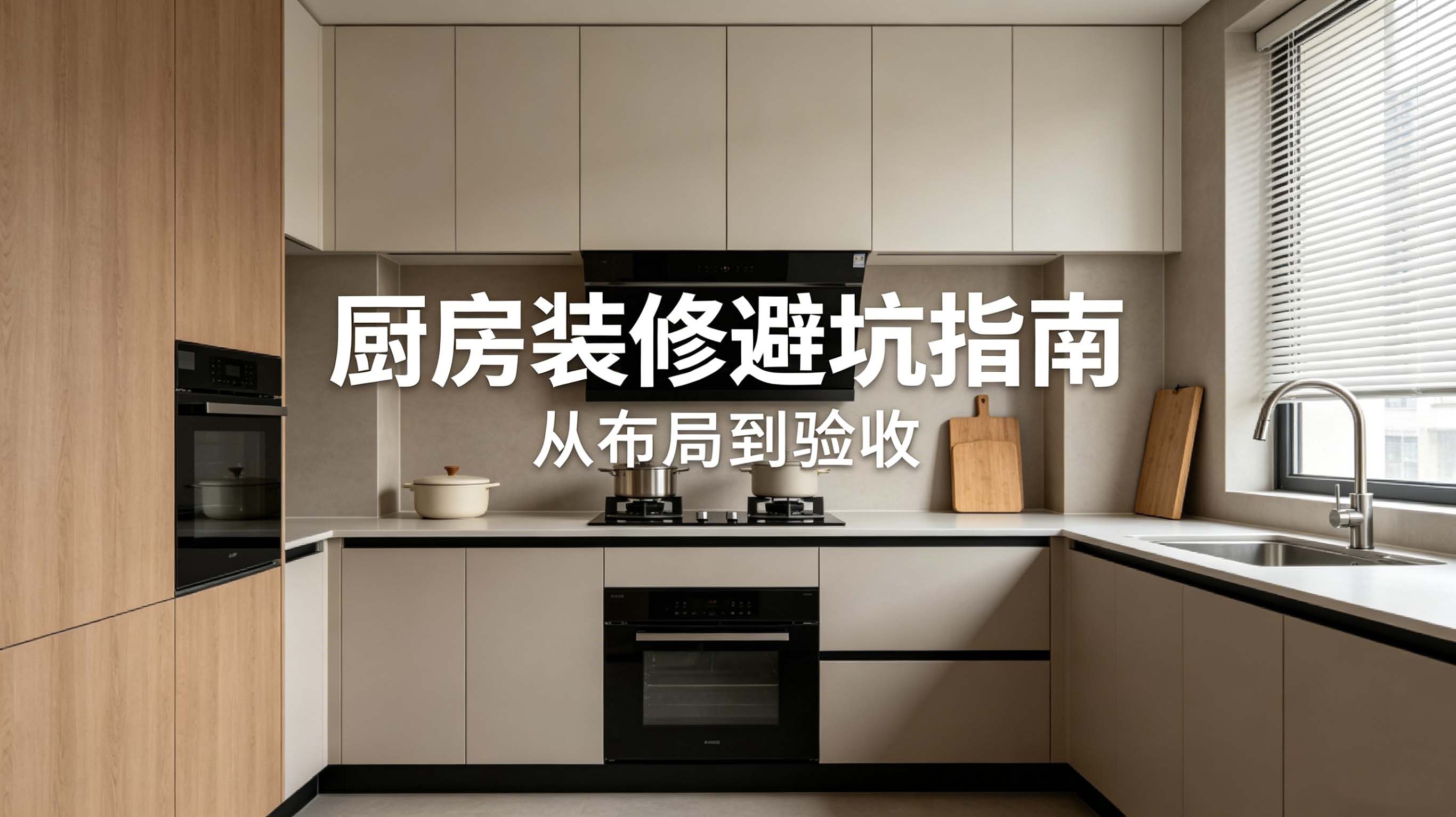 厨房装修避坑指南：从布局到验收，一篇讲透